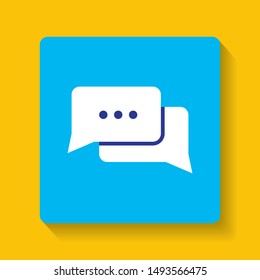 chat icon illustration isolated vector sign symbol with flat design style