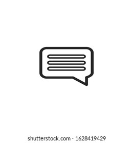 Chat icon illustration isolated vector sign symbol