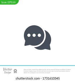 chat icon illustration isolated vector sign symbol