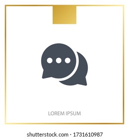 chat icon illustration isolated vector sign symbol