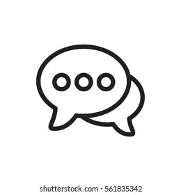 chat icon illustration isolated vector sign symbol