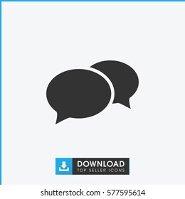 chat icon illustration isolated vector sign symbol