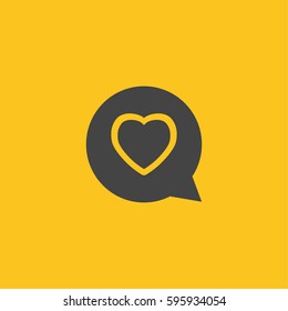 Chat icon illustration isolated vector sign symbol