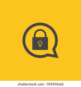 Chat icon illustration isolated vector sign symbol