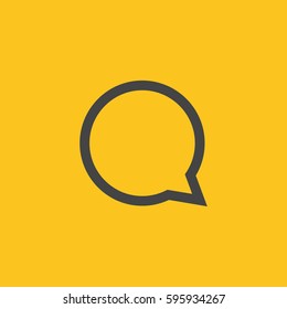 Chat icon illustration isolated vector sign symbol