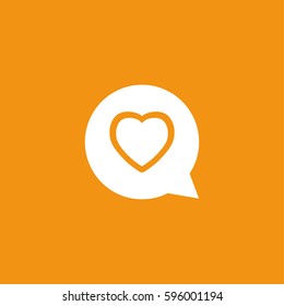 Chat icon illustration isolated vector sign symbol
