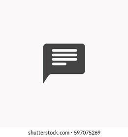 Chat icon illustration isolated vector sign symbol