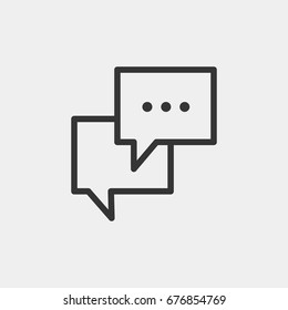 Chat icon illustration isolated vector sign symbol