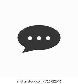 Chat icon, illustration isolated vector sign symbol
