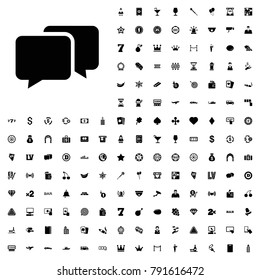 Chat icon illustration isolated vector sign symbol. editable casino icons vector set.