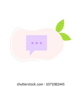 Chat icon illustration vector symbol