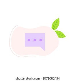Chat icon illustration vector symbol