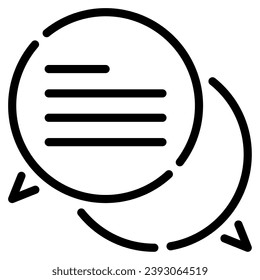 Icono de chat Ilustración para web, aplicación, infografía