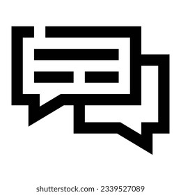Chatsymbol. Konzept der Internettechnologie. Symbol im Strichstil