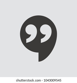 Chat icon isolated of flat style. Vector illustration.