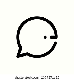 chat icon, isolated icon in light background, perfect for website, blog, logo, graphic design, social media, UI, mobile app