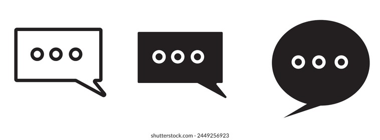 Chat Icon isolated minimal single flat linear icon for application and info-graphic. Commercial line vector icon for websites and mobile minimalistic flat design.