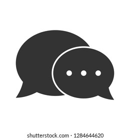 Chat Icon  isolated on white background. Speech bubble symbol for your web site design