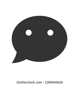 Chat Icon  isolated on white background. Speech bubble symbol for your web site design