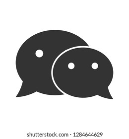 Chat Icon  isolated on white background. Speech bubble symbol for your web site design