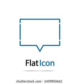 Chat icon isolated on white background.