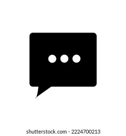 chat icon isolated on white background
