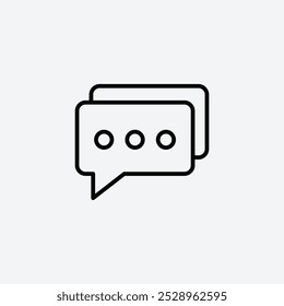 Icono de chat aislado en el fondo blanco.
