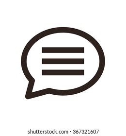 Chat icon  isolated on white background
