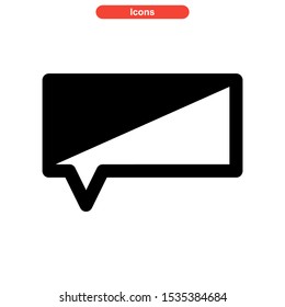 chat icon isolated sign symbol vector illustration - high quality black style vector icons
