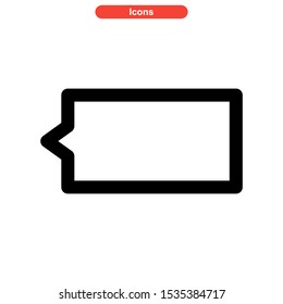 chat icon isolated sign symbol vector illustration - high quality black style vector icons

