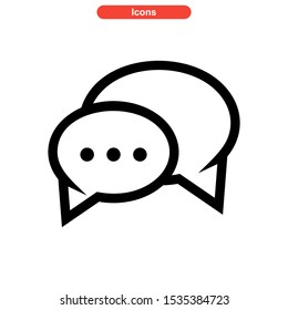chat icon isolated sign symbol vector illustration - high quality black style vector icons
