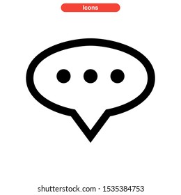 chat icon isolated sign symbol vector illustration - high quality black style vector icons
