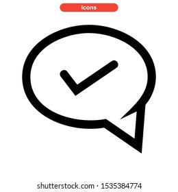 chat icon isolated sign symbol vector illustration - high quality black style vector icons
