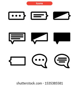 chat icon isolated sign symbol vector illustration - Collection of high quality black style vector icons
