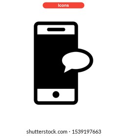 chat icon isolated sign symbol vector illustration - high quality black style vector icons
