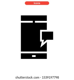 chat icon isolated sign symbol vector illustration - high quality black style vector icons

