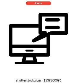 chat icon isolated sign symbol vector illustration - high quality black style vector icons
