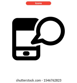 chat icon isolated sign symbol vector illustration - high quality black style vector icons
