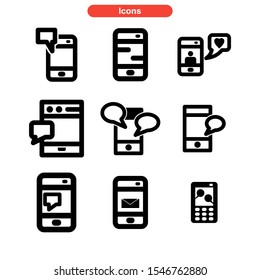 chat icon isolated sign symbol vector illustration - Collection of high quality black style vector icons

