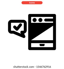 chat icon isolated sign symbol vector illustration - high quality black style vector icons

