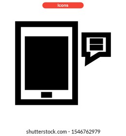 chat icon isolated sign symbol vector illustration - high quality black style vector icons
