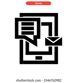chat icon isolated sign symbol vector illustration - high quality black style vector icons
