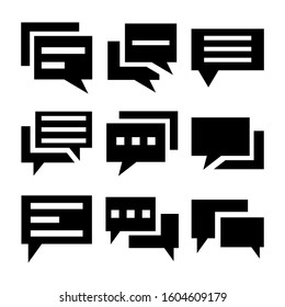 chat  icon isolated sign symbol vector illustration - Collection of high quality black style vector icons
