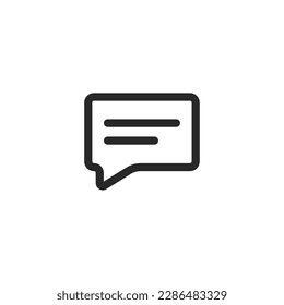 Chat-Symbol, einzelne Chat-Symbol, Vektorgrafik
