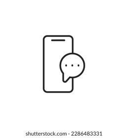 Chat icon, isolated Chat sign icon, vector illustration