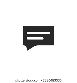 Chat icon, isolated Chat sign icon, vector illustration