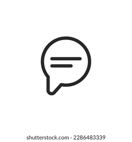 Chat icon, isolated Chat sign icon, vector illustration