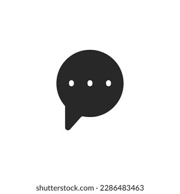 Chat-Symbol, einzelne Chat-Symbol, Vektorgrafik