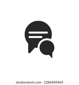 Chat-Symbol, einzelne Chat-Symbol, Vektorgrafik