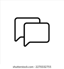 chat icon with isolated vektor and transparent background